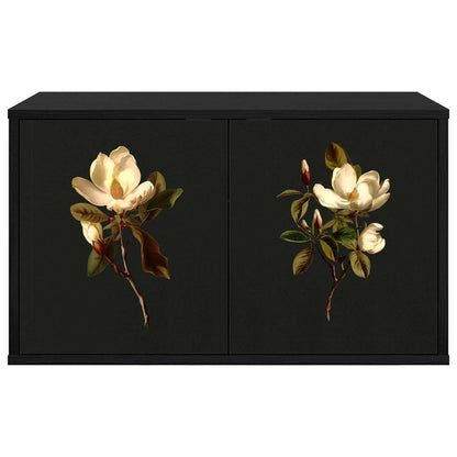 Wall-mounted TV Cabinet BREMEN 69 x 33 x 40 cm Black Oak