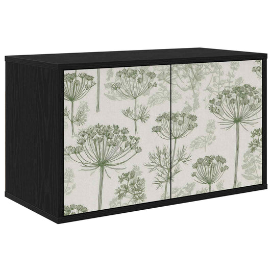 Wall-mounted TV Cabinet GOTHA 69 x 33 x 40 cm Black Oak