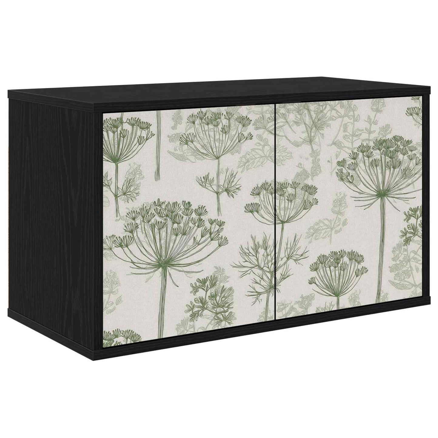 Wall-mounted TV Cabinet GOTHA 69 x 33 x 40 cm Black Oak