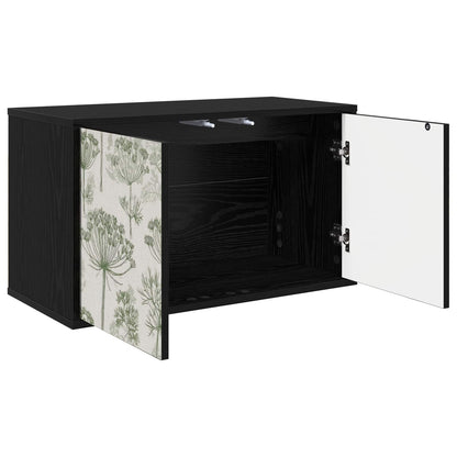 Wall-mounted TV Cabinet GOTHA 69 x 33 x 40 cm Black Oak