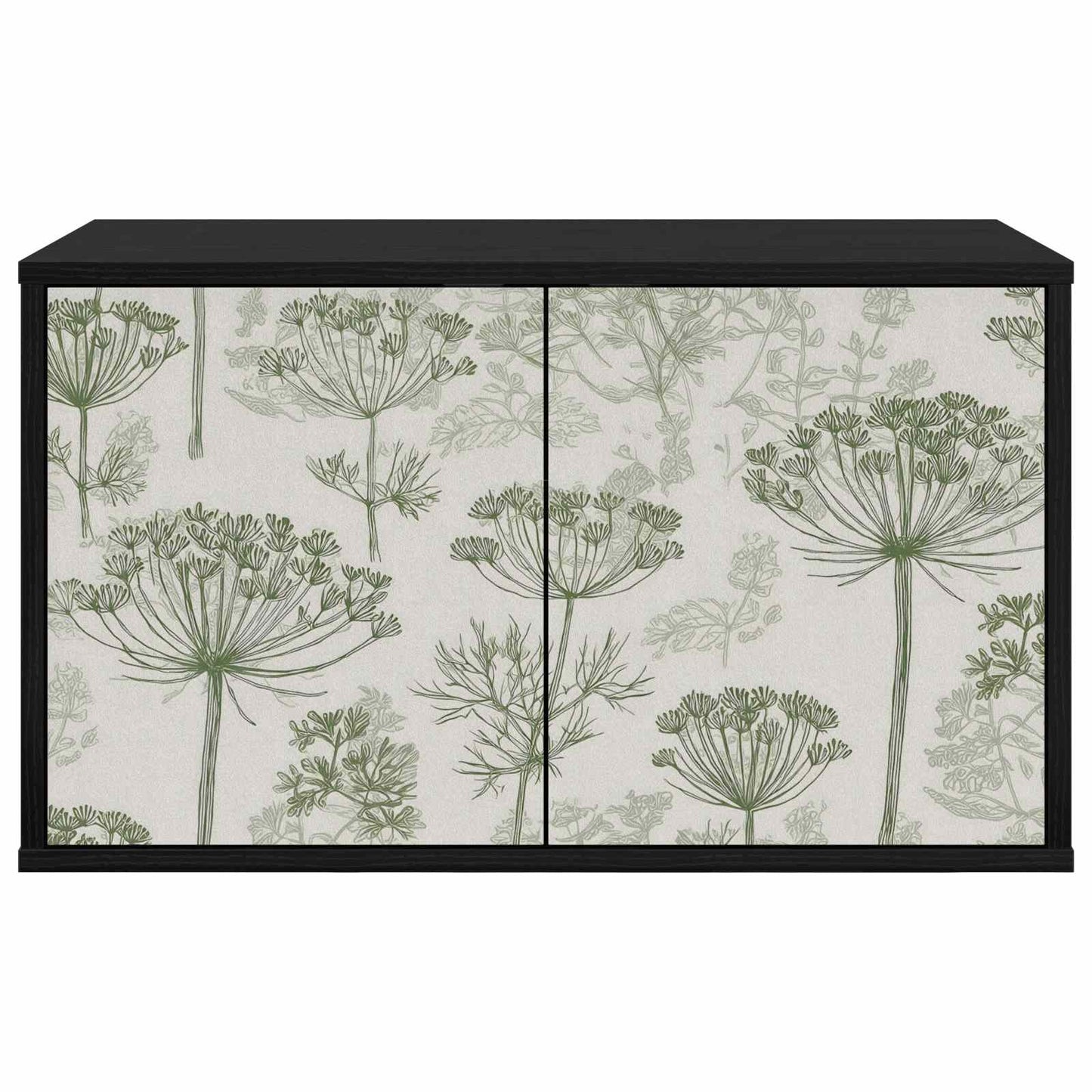 Wall-mounted TV Cabinet GOTHA 69 x 33 x 40 cm Black Oak