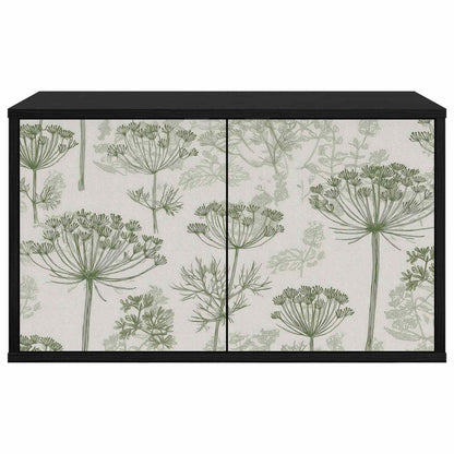 Wall-mounted TV Cabinet GOTHA 69 x 33 x 40 cm Black Oak