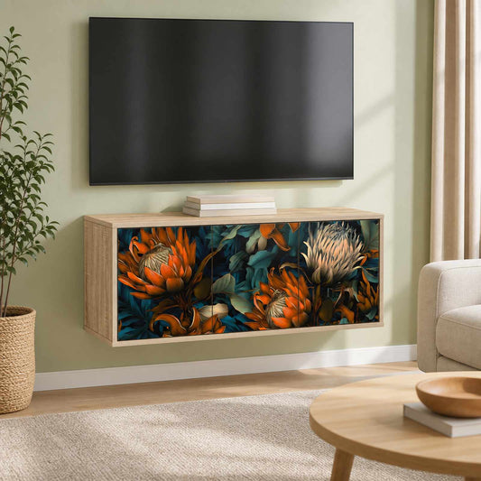 Wall-mounted TV Cabinet LOCHEM 102 x 33 x 40 cm Sonoma Oak