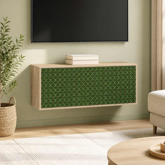 Wall-mounted TV Cabinet GELEEN 102 x 33 x 40 cm Sonoma Oak