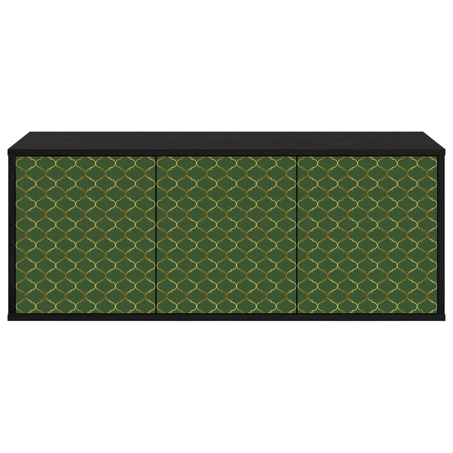 Wall-mounted TV Cabinet GELEEN 102 x 33 x 40 cm Black Oak