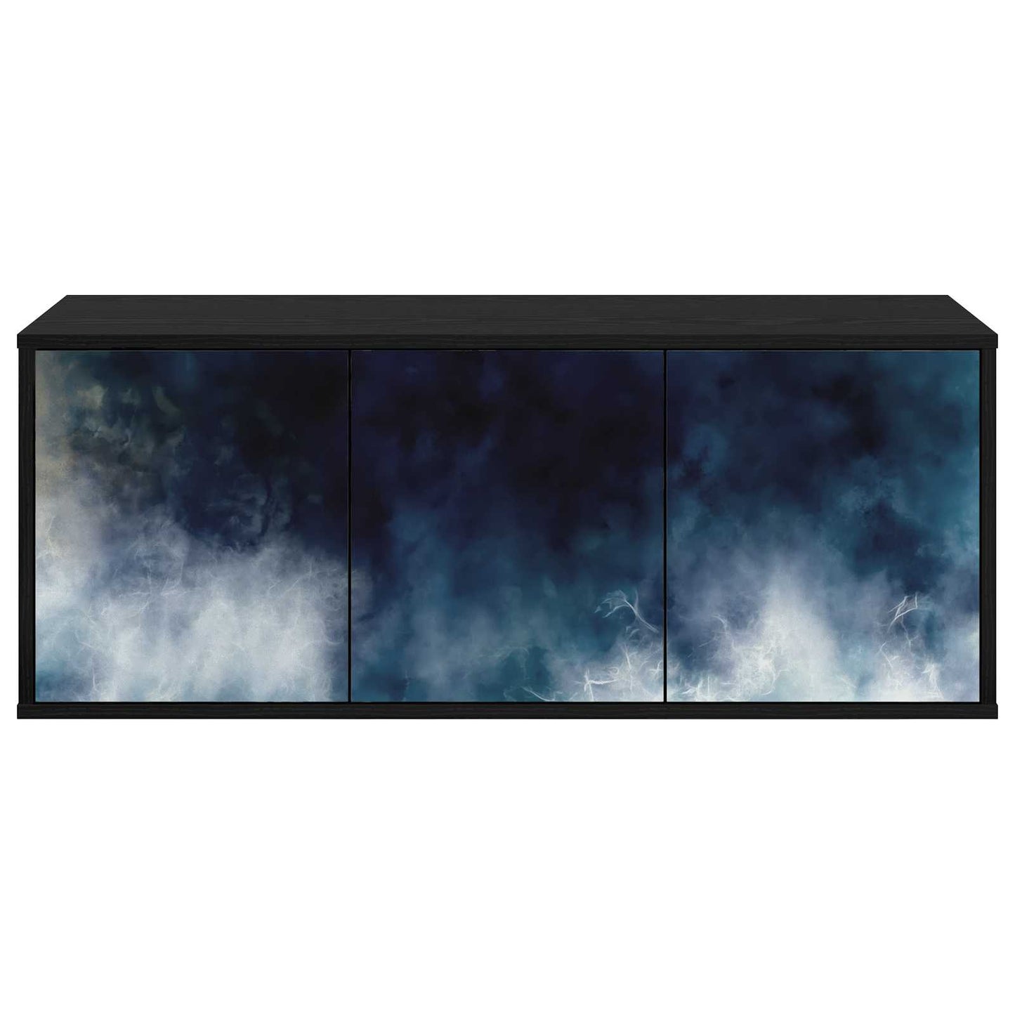 Wall-mounted TV Cabinet RAALTE 102 x 33 x 40 cm Black Oak