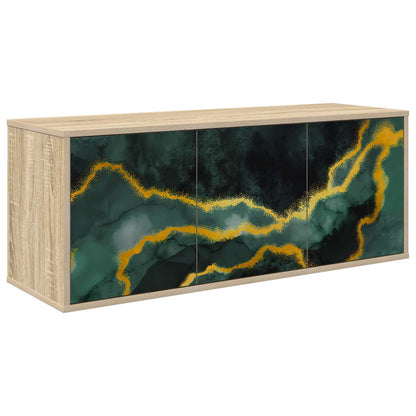 Wall-mounted TV Cabinet WIJHE 102 x 33 x 40 cm Sonoma Oak