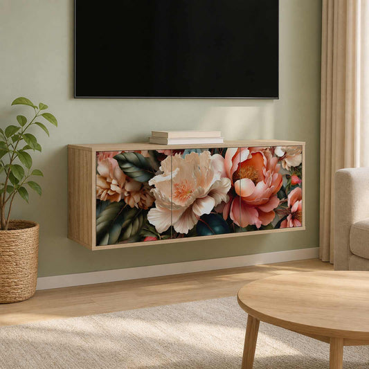Wall-mounted TV Cabinet BORNE 102 x 33 x 40 cm Sonoma Oak