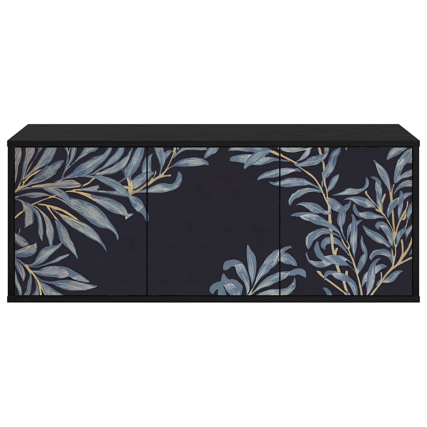 Wall-mounted TV Cabinet DOKKUM 102 x 33 x 40 cm Black Oak