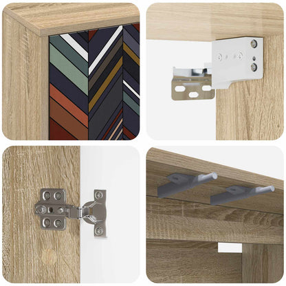 Wall-mounted TV Cabinet OMMEN 102 x 33 x 40 cm Sonoma Oak