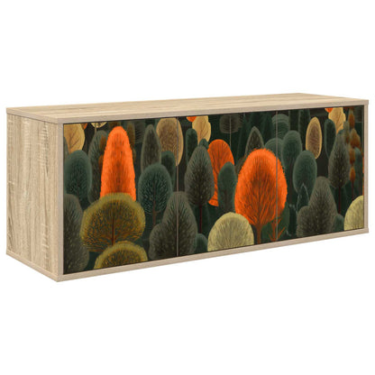 Wall-mounted TV Cabinet ZAANDAM 102 x 33 x 40 cm Sonoma Oak