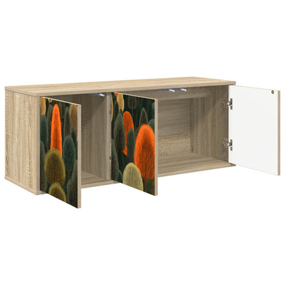 Wall-mounted TV Cabinet ZAANDAM 102 x 33 x 40 cm Sonoma Oak