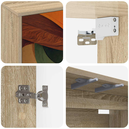 Wall-mounted TV Cabinet BONN 102 x 33 x 40 cm Sonoma Oak
