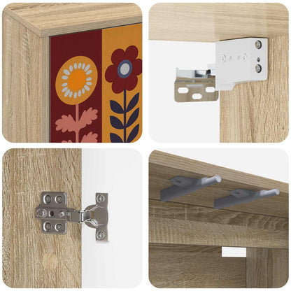 Wall-mounted TV Cabinet ESSEN 102 x 33 x 40 cm Sonoma Oak