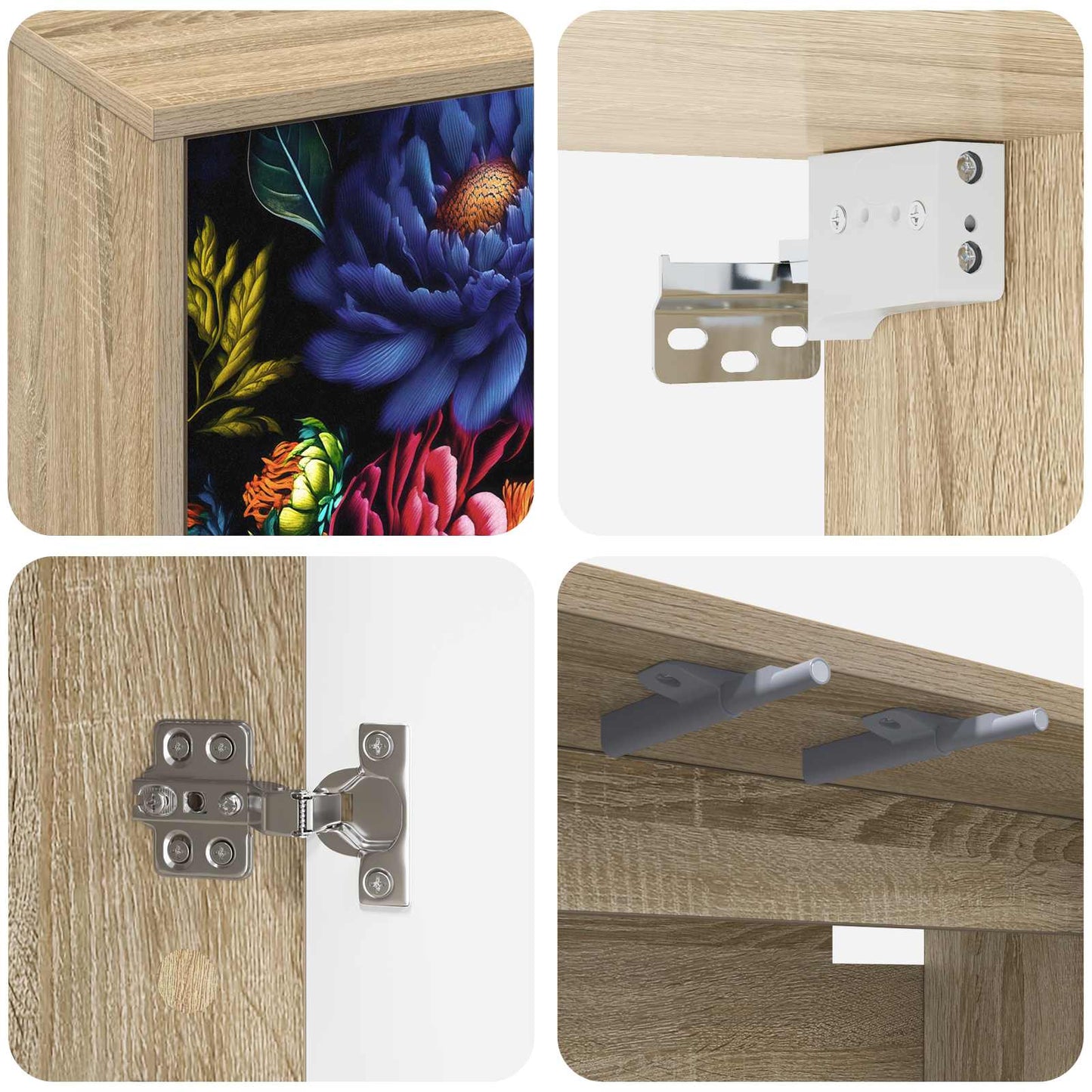 Wall-mounted TV Cabinet KIEL 102 x 33 x 40 cm Sonoma Oak