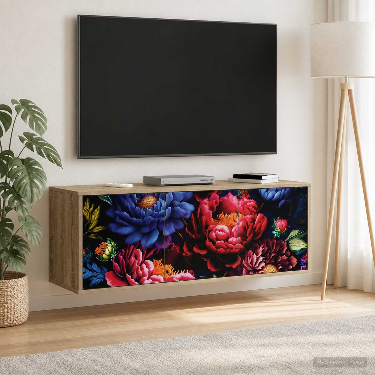 Wall-mounted TV Cabinet KIEL 102 x 33 x 40 cm Sonoma Oak