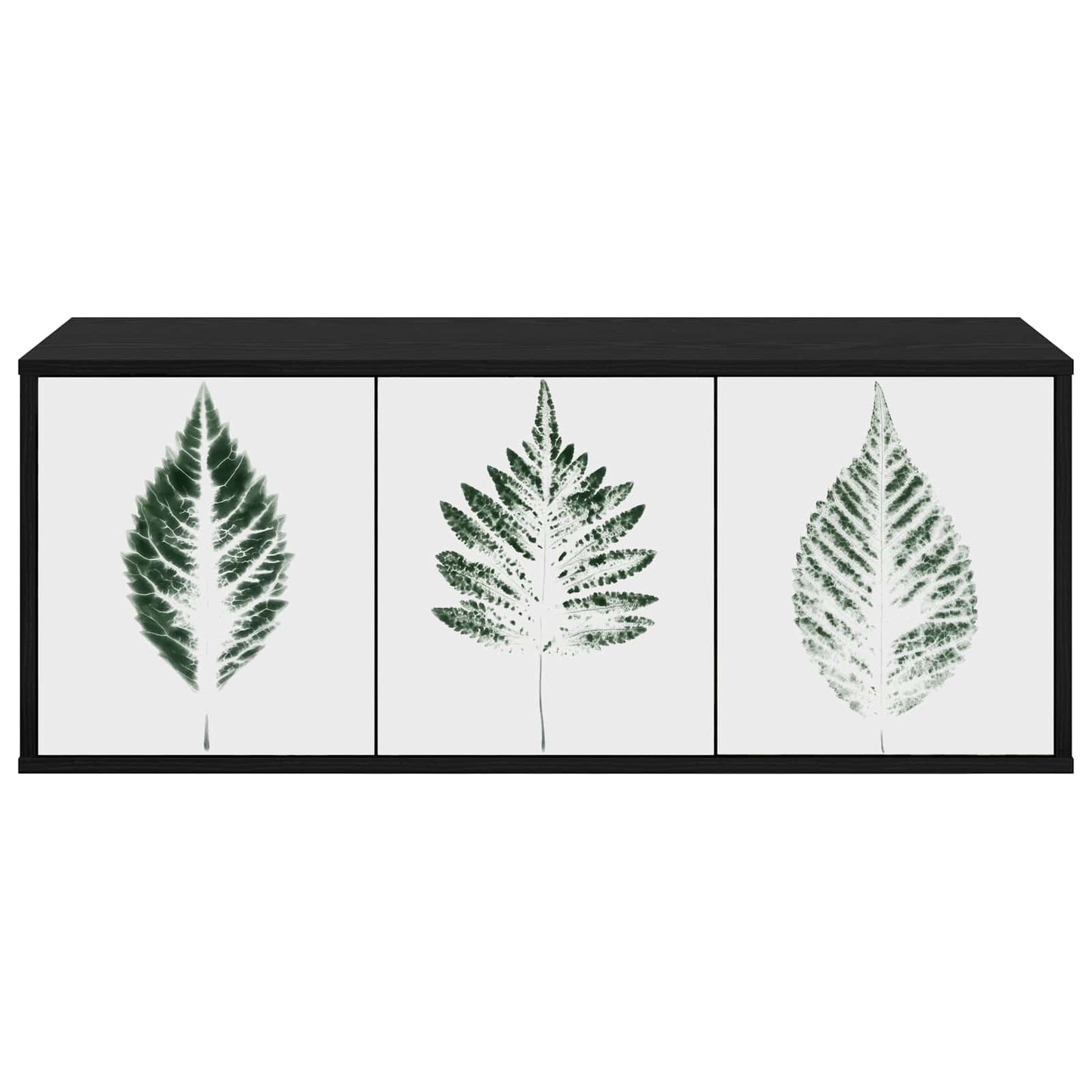 Wall-mounted TV Cabinet HANAU 102 x 33 x 40 cm Black Oak