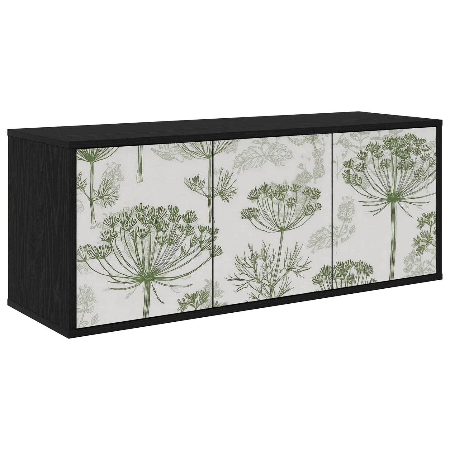 Wall-mounted TV Cabinet GOTHA 102 x 33 x 40 cm Black Oak