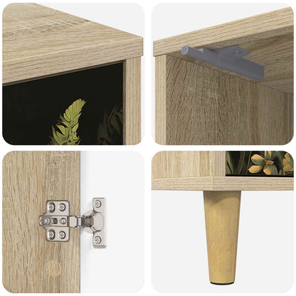 Bedside Cabinet RHENEN Sonoma Oak 36 x 33 x 50 cm