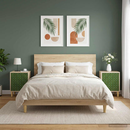 Bedside Cabinet GELEEN 2 pcs Sonoma Oak 36 x 33 x 50 cm