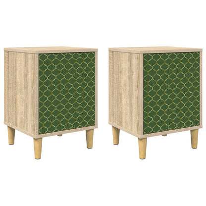 Bedside Cabinet GELEEN 2 pcs Sonoma Oak 36 x 33 x 50 cm