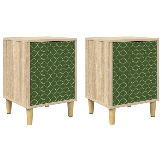 Bedside Cabinet GELEEN 2 pcs Sonoma Oak 36 x 33 x 50 cm