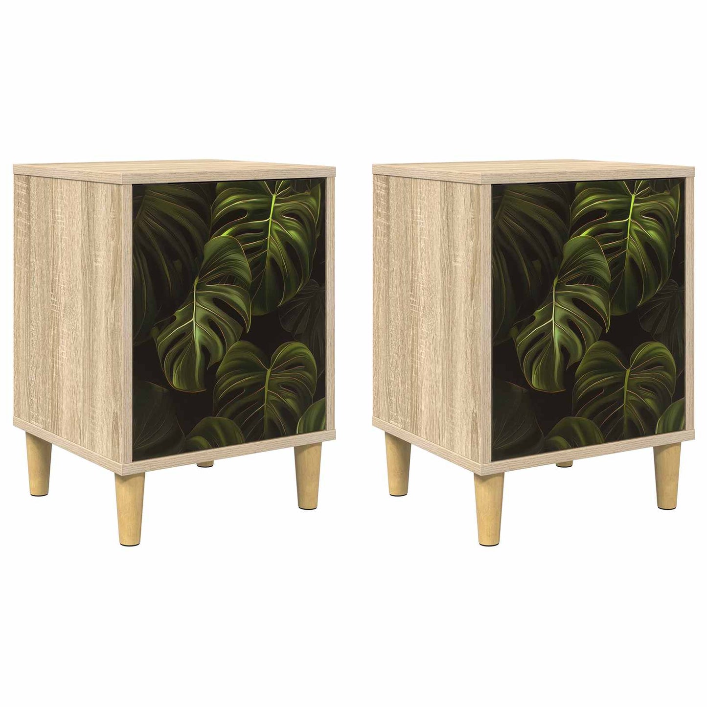 Bedside Cabinet ELBURG 2 pcs Sonoma Oak 36 x 33 x 50 cm
