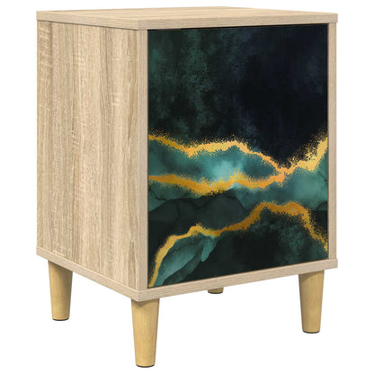 Bedside Cabinet WIJHE Sonoma Oak 36 x 33 x 50 cm