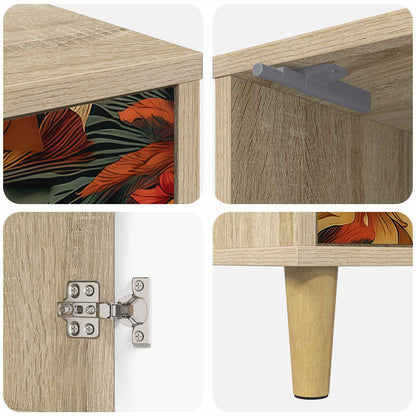 Bedside Cabinet GENNEP Sonoma Oak 36 x 33 x 50 cm