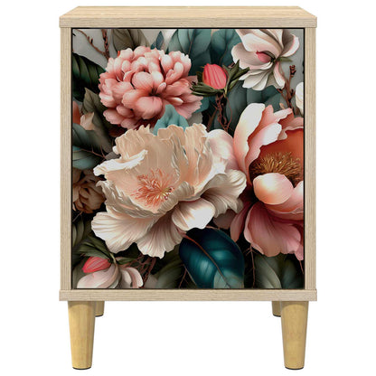 Bedside Cabinet BORNE Sonoma Oak 36 x 33 x 50 cm