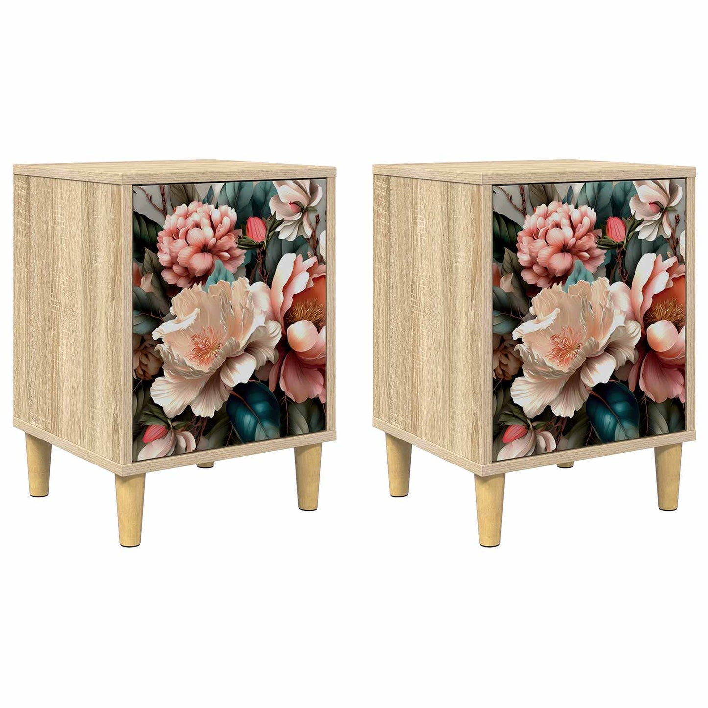 Bedside Cabinet BORNE 2 pcs Sonoma Oak 36 x 33 x 50 cm