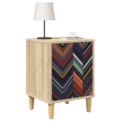 Bedside Cabinet OMMEN Sonoma Oak 36 x 33 x 50 cm