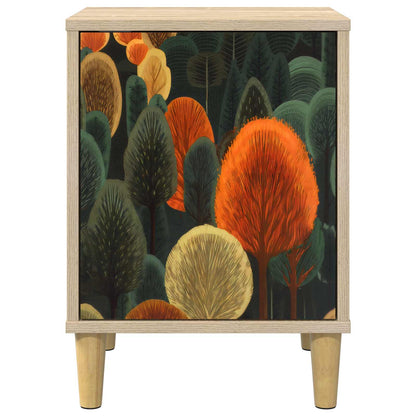 Bedside Cabinet ZAANDAM Sonoma Oak 36 x 33 x 50 cm