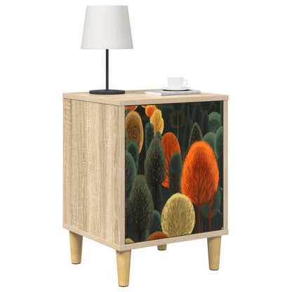 Bedside Cabinet ZAANDAM Sonoma Oak 36 x 33 x 50 cm