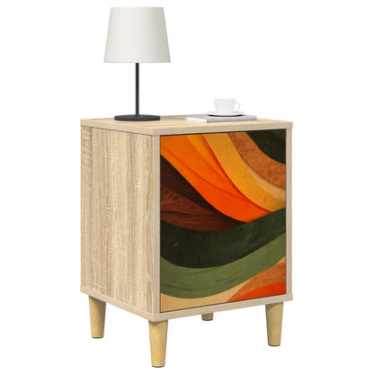 Bedside Cabinet BONN 2 pcs Sonoma Oak 36 x 33 x 50 cm
