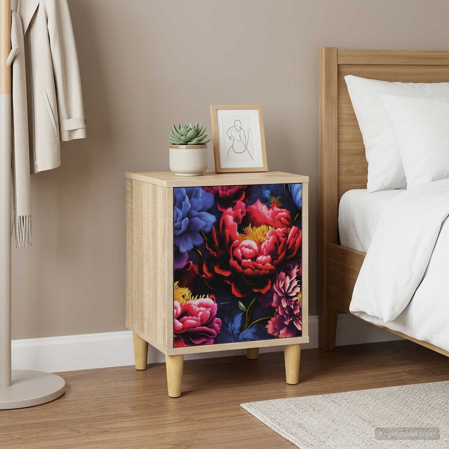 Bedside Cabinet KIEL 2 pcs Sonoma Oak 36 x 33 x 50 cm