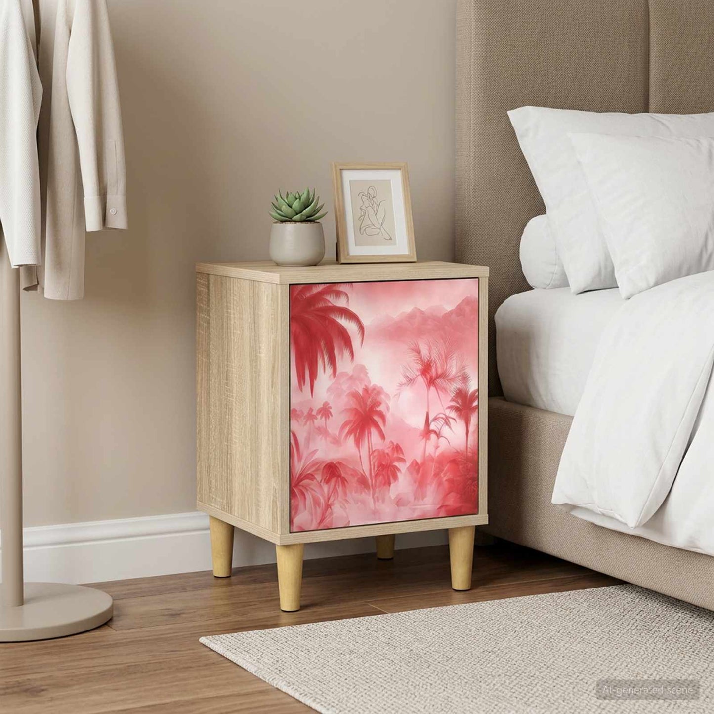 Bedside Cabinet AACHEN 2 pcs Sonoma Oak 36 x 33 x 50 cm