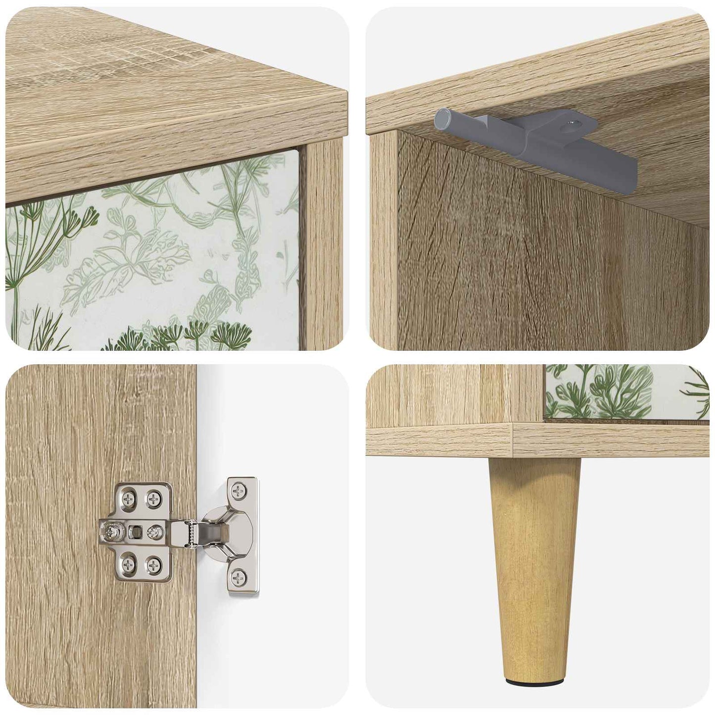 Bedside Cabinet GOTHA Sonoma Oak 36 x 33 x 50 cm