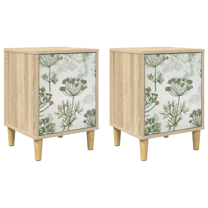 Bedside Cabinet GOTHA 2 pcs Sonoma Oak 36 x 33 x 50 cm