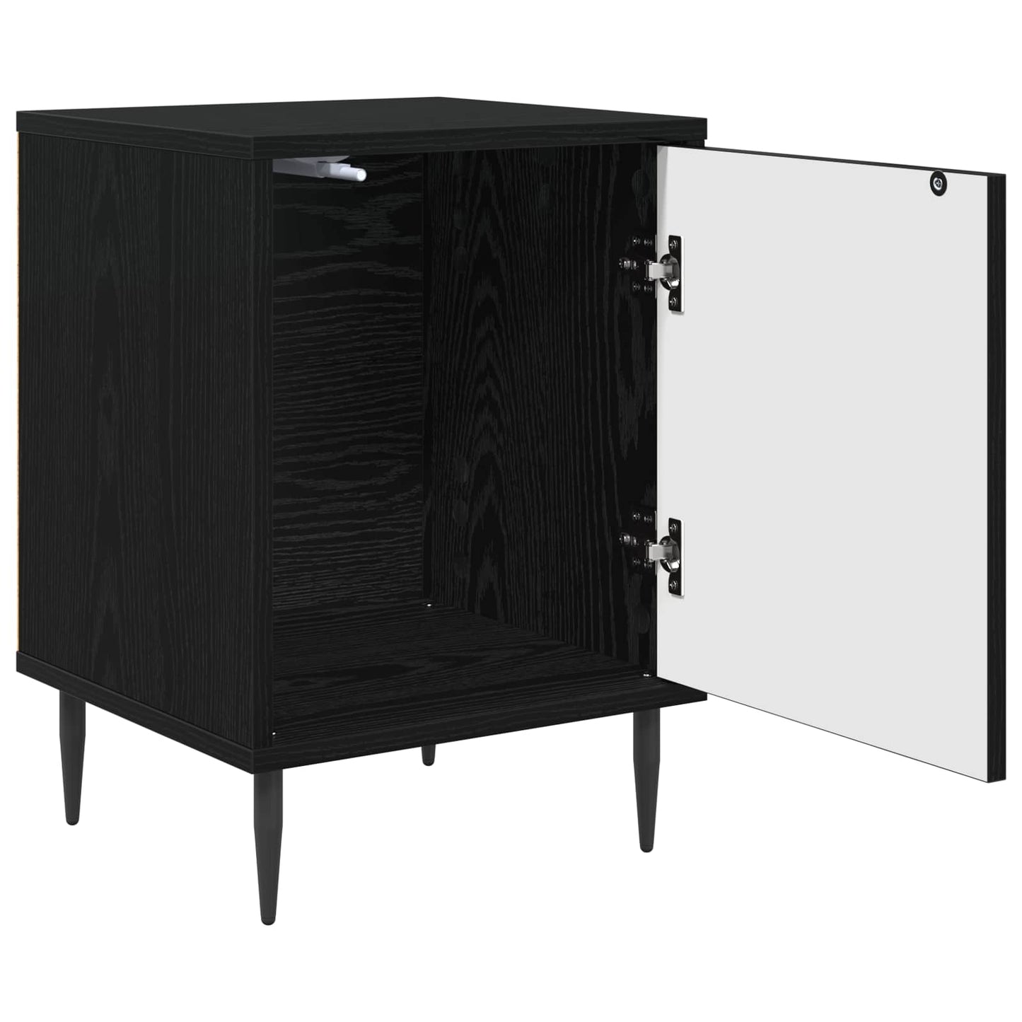 Bedside Cabinet RHENEN Black Oak 36 x 33 x 51 cm