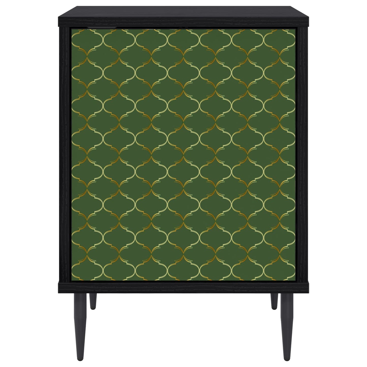 Bedside Cabinet GELEEN Black Oak 36 x 33 x 51 cm
