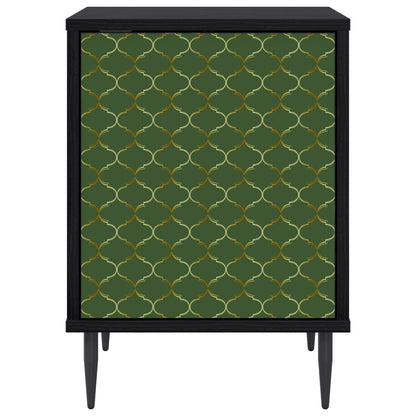 Bedside Cabinet GELEEN Black Oak 36 x 33 x 51 cm