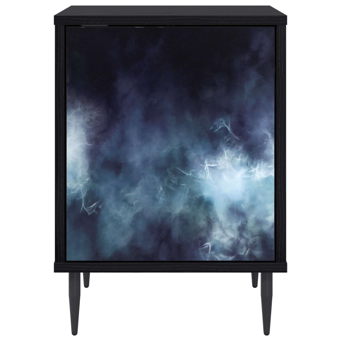 Bedside Cabinet RAALTE Black Oak 36 x 33 x 51 cm