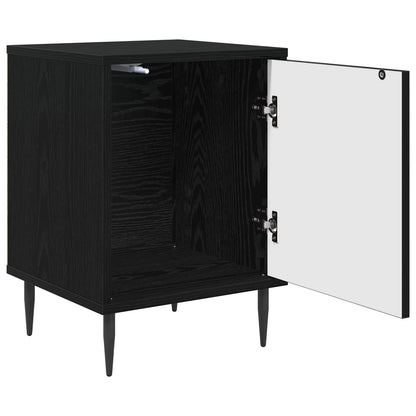 Bedside Cabinet GENNEP Black Oak 36 x 33 x 51 cm