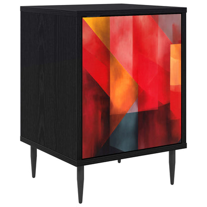 Bedside Cabinet HEESCH Black Oak 36 x 33 x 51 cm