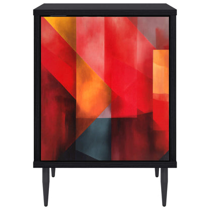 Bedside Cabinet HEESCH Black Oak 36 x 33 x 51 cm