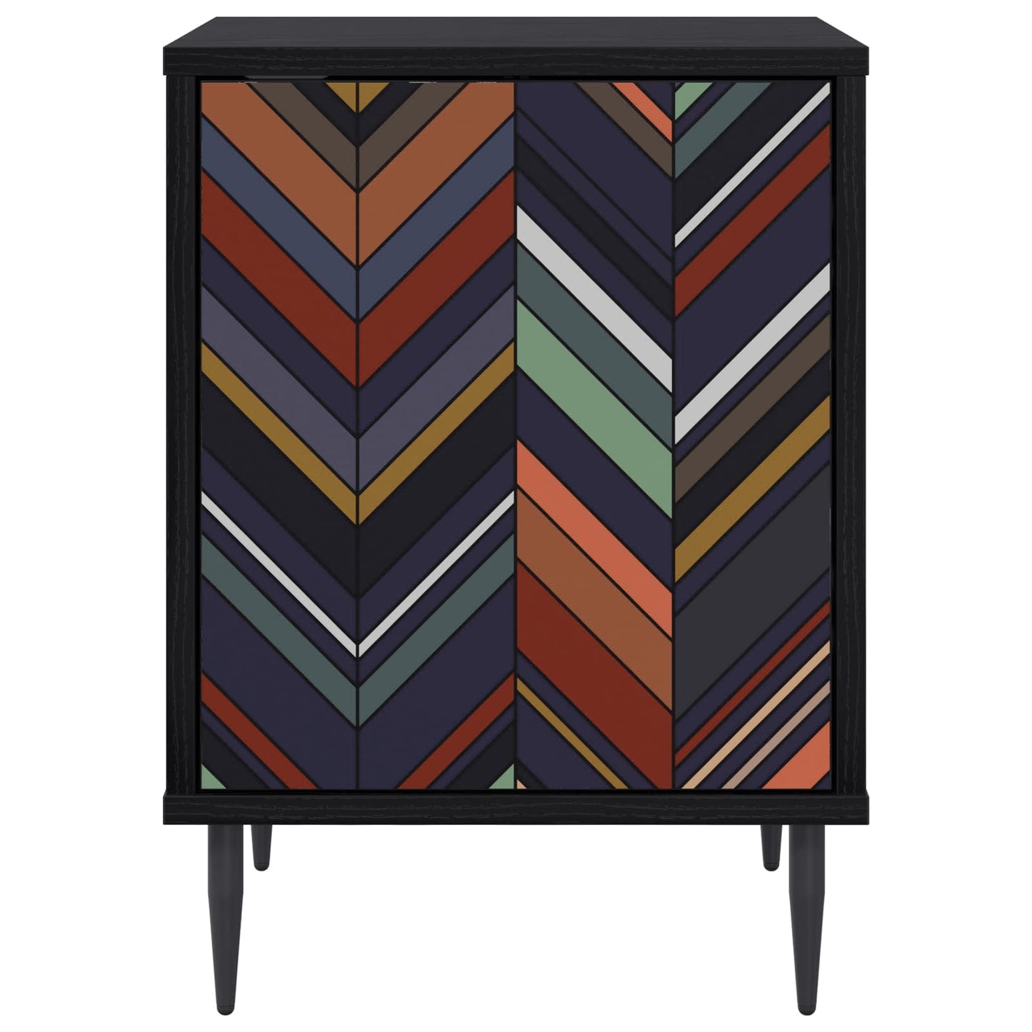 Bedside Cabinet OMMEN Black Oak 36 x 33 x 51 cm Engineered Wood