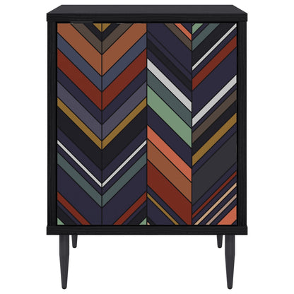 Bedside Cabinet OMMEN Black Oak 36 x 33 x 51 cm Engineered Wood