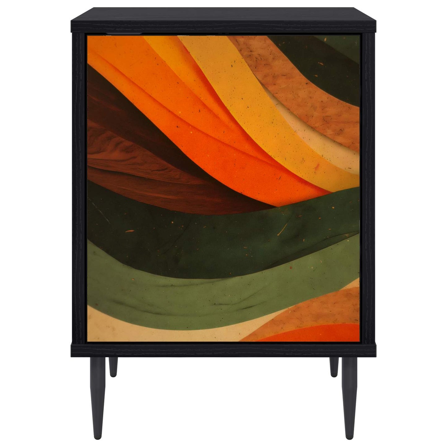 Bedside Cabinet BONN Black Oak 36 x 33 x 51 cm Engineered Wood
