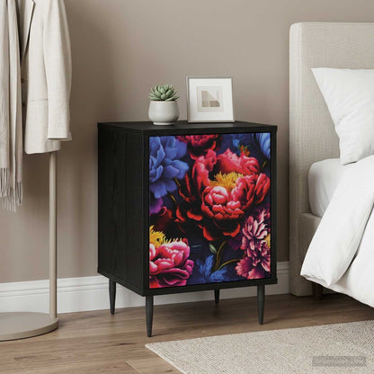 Bedside Cabinet KIEL Black Oak 36 x 33 x 51 cm Engineered Wood